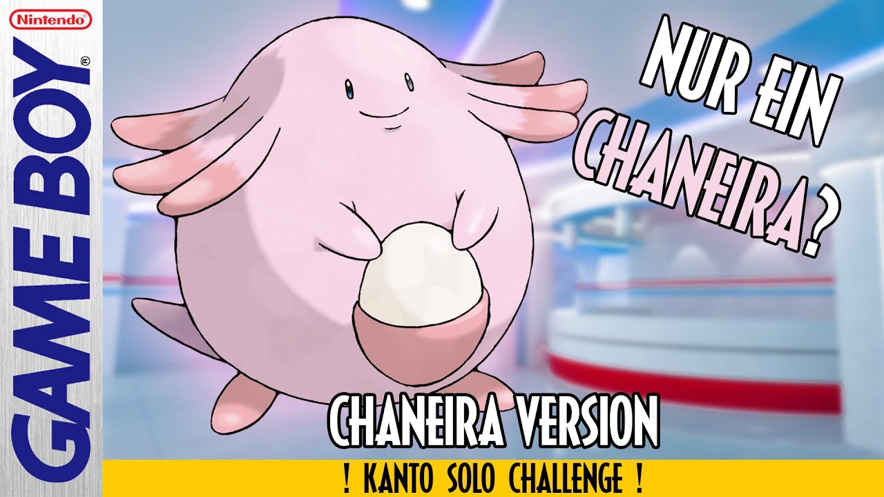 Kann man NUR mit CHANEIRA Pokemon Blau & Rot durchspielen?