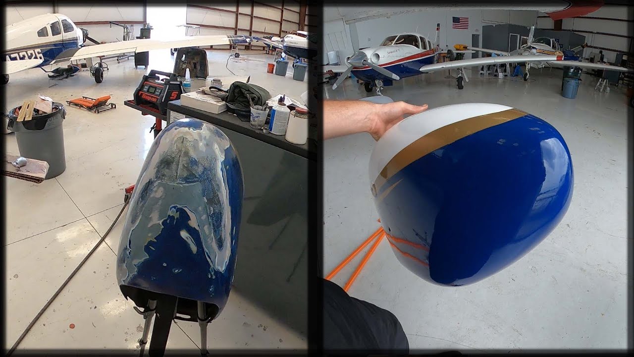 Nose fairing repair.