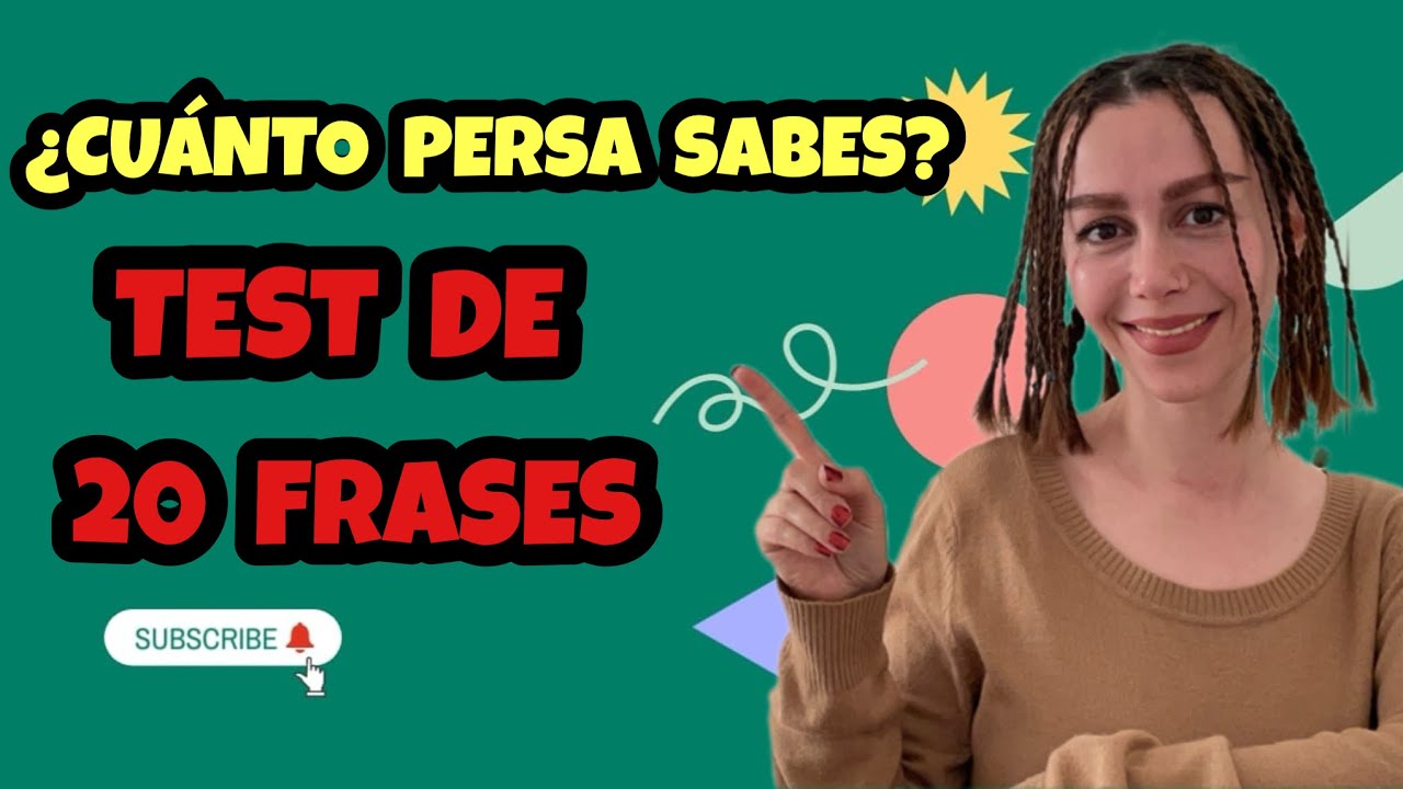 Test del persa para hispanos 🇮🇷 | 20 preguntas | Persian exam !!!  | Farsi test 