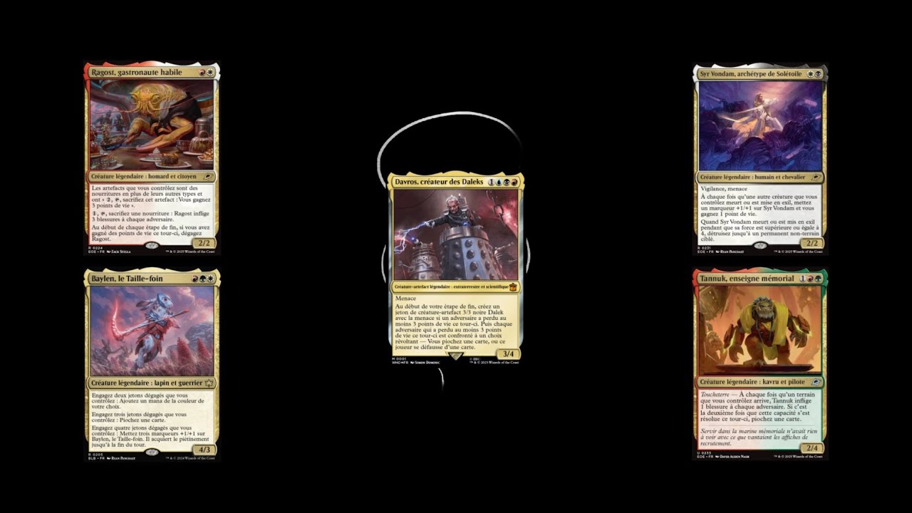 [Pilote] Partie commander magic Treachery en français Davros / Baylen / Ragost / Syr Vondam / Tannuk