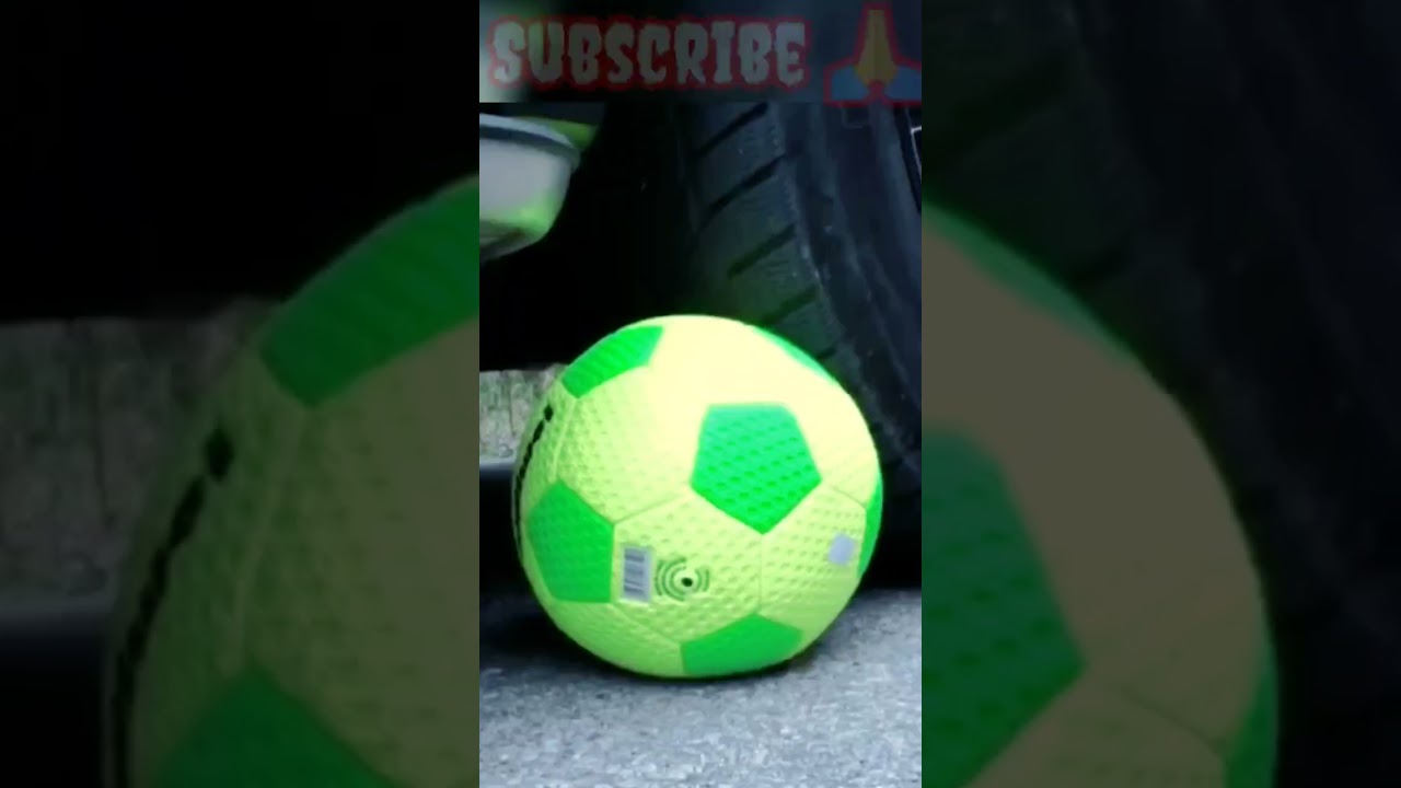 Football ⚽🏈⚽ Vs Car 🚗 Crushing #shorts #football #crush #viral #new #experiment #shortsvideo
