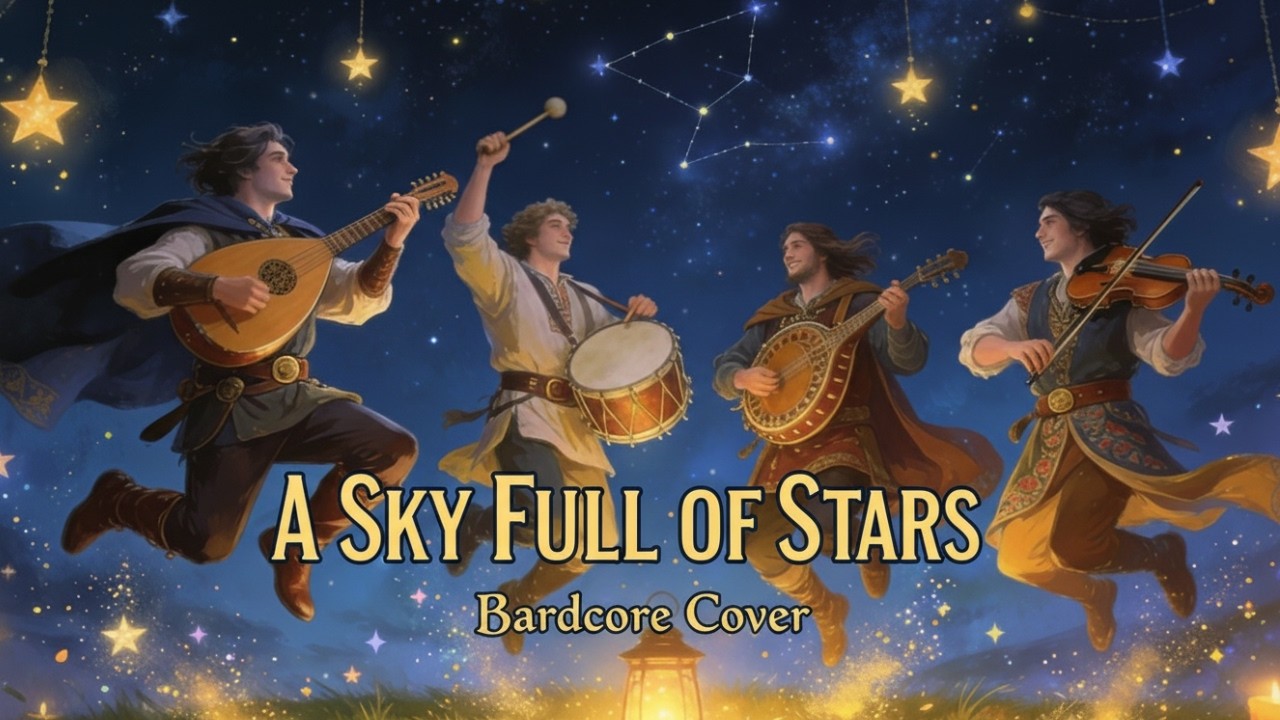 Coldplay –  A Sky Full of Stars | Bardcore Cover (Lyrics Video)