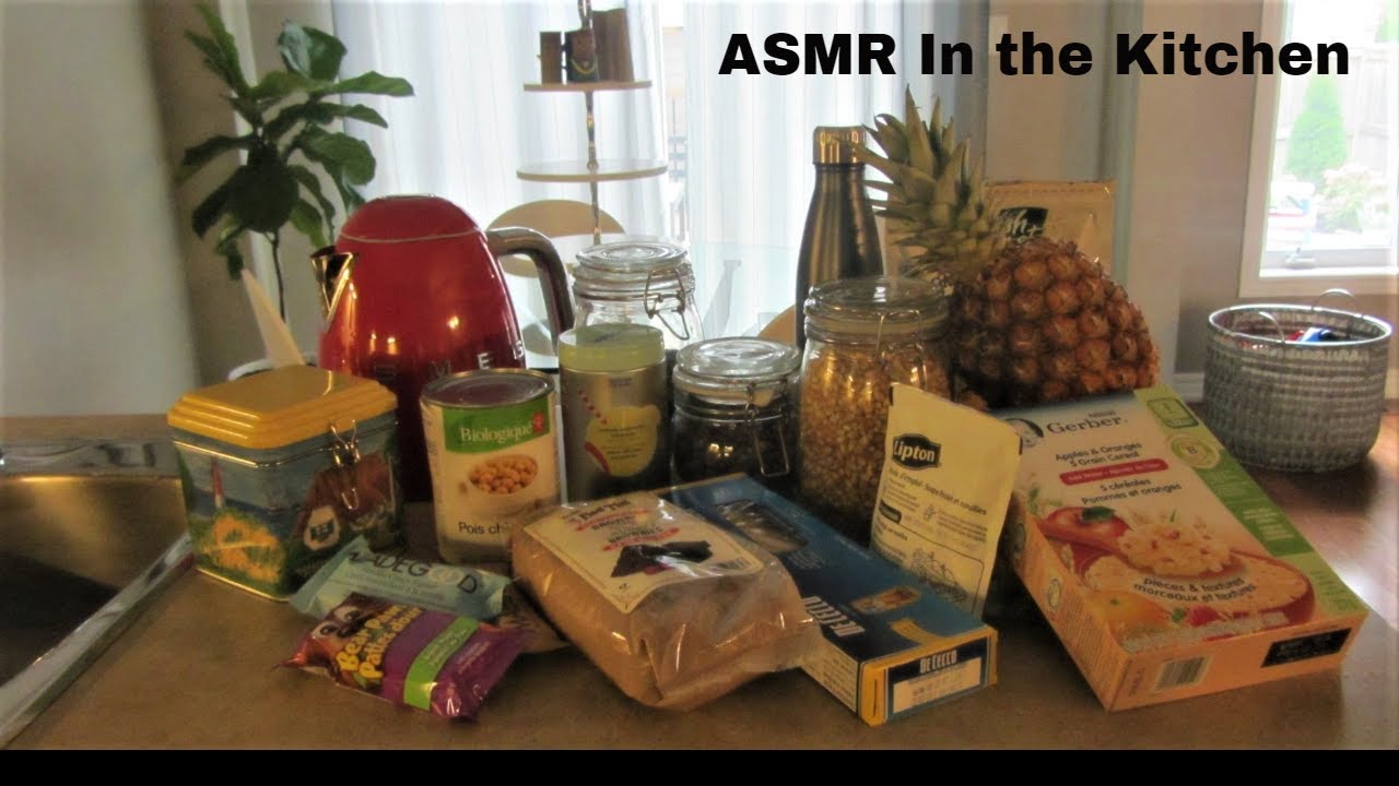 🎧 ASMR Fast Tapping & Scratching On Kitchen Items/ Food/ Groceries