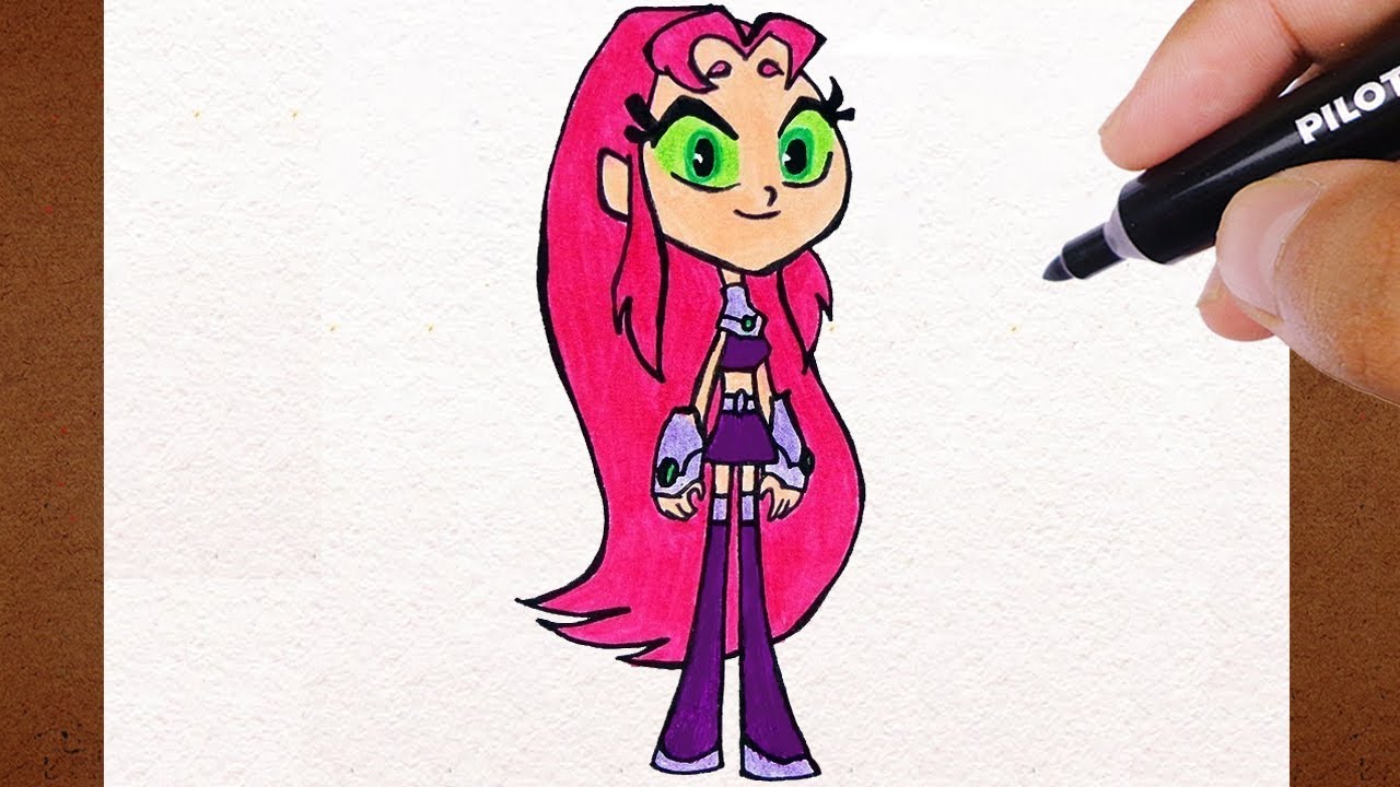 Como Desenhar Estelar, Os Jovens Titãs em ação, How to Draw Teen Titans Go! | DESENHOS FAMOSOS