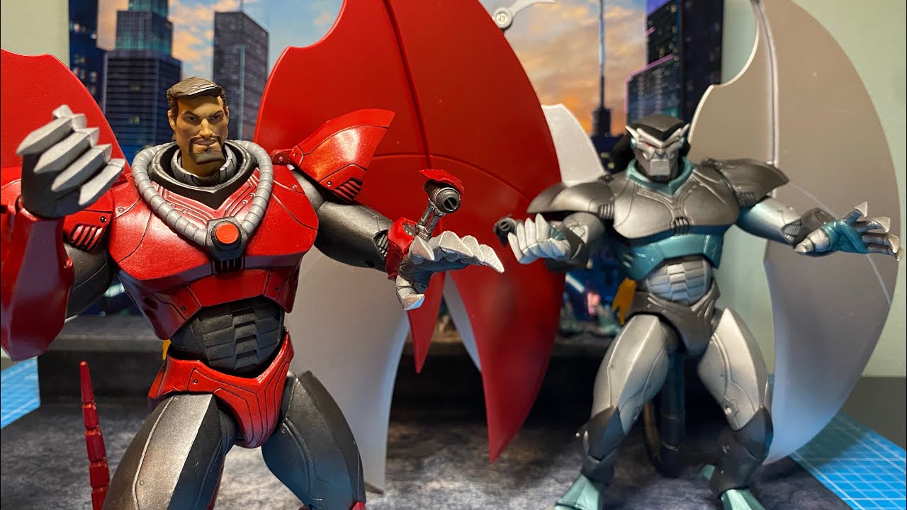 NECA TOYS GARGOYLES “ARMORED XANATOS & STEEL CLAN ROBOT” ULTIMATE ACTION FIGURE!!!