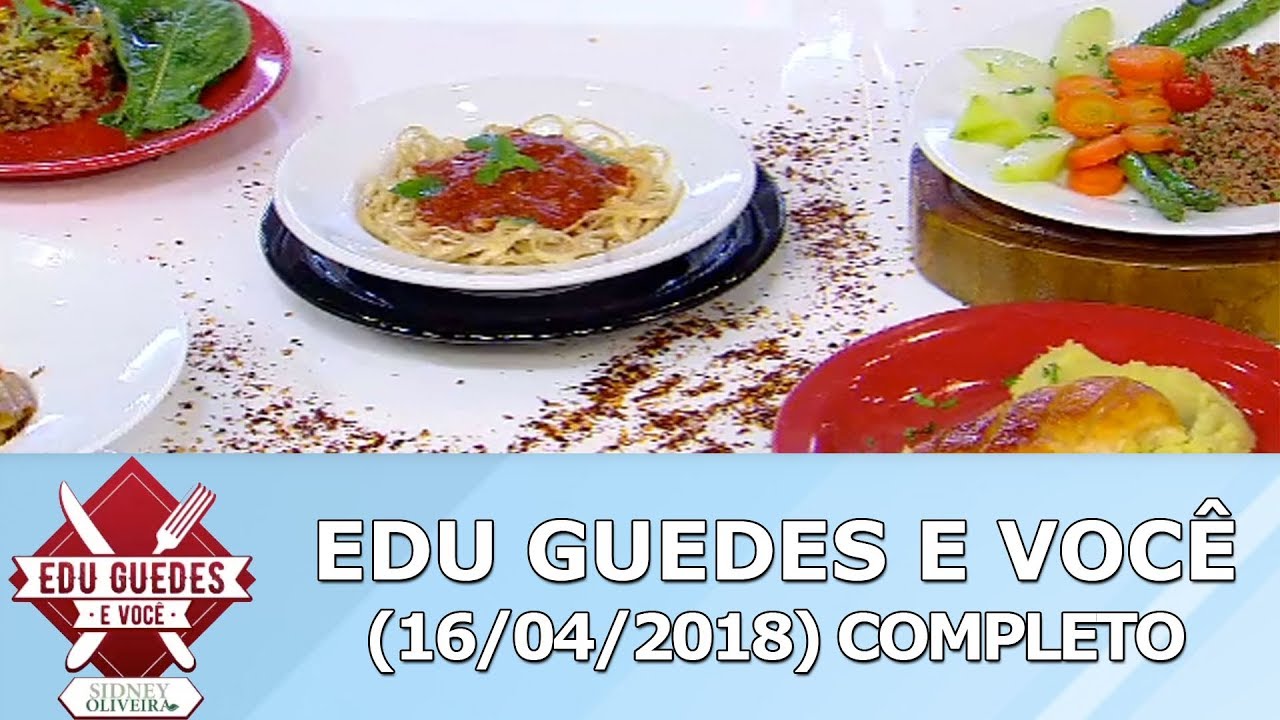 Edu Guedes e convidado ensinam a preparar almoço saudável