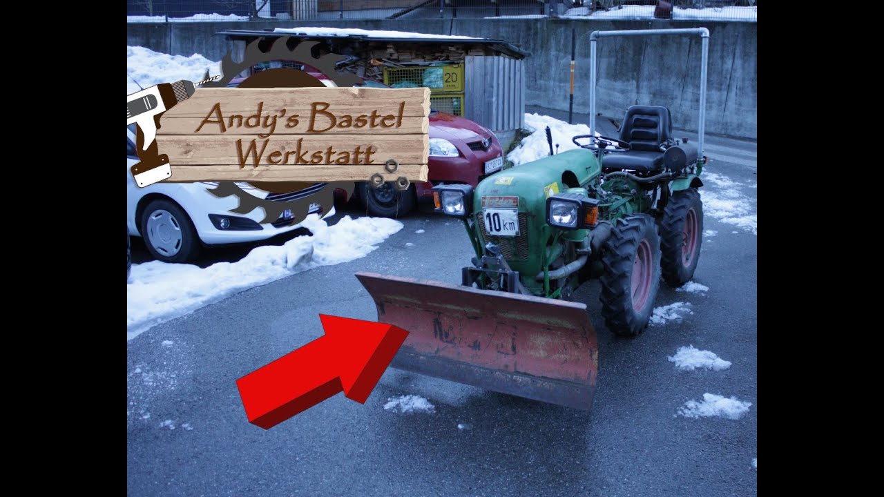 Mit dem Holder Schneeschieben geht super aber zuerst muss er angebaut werden