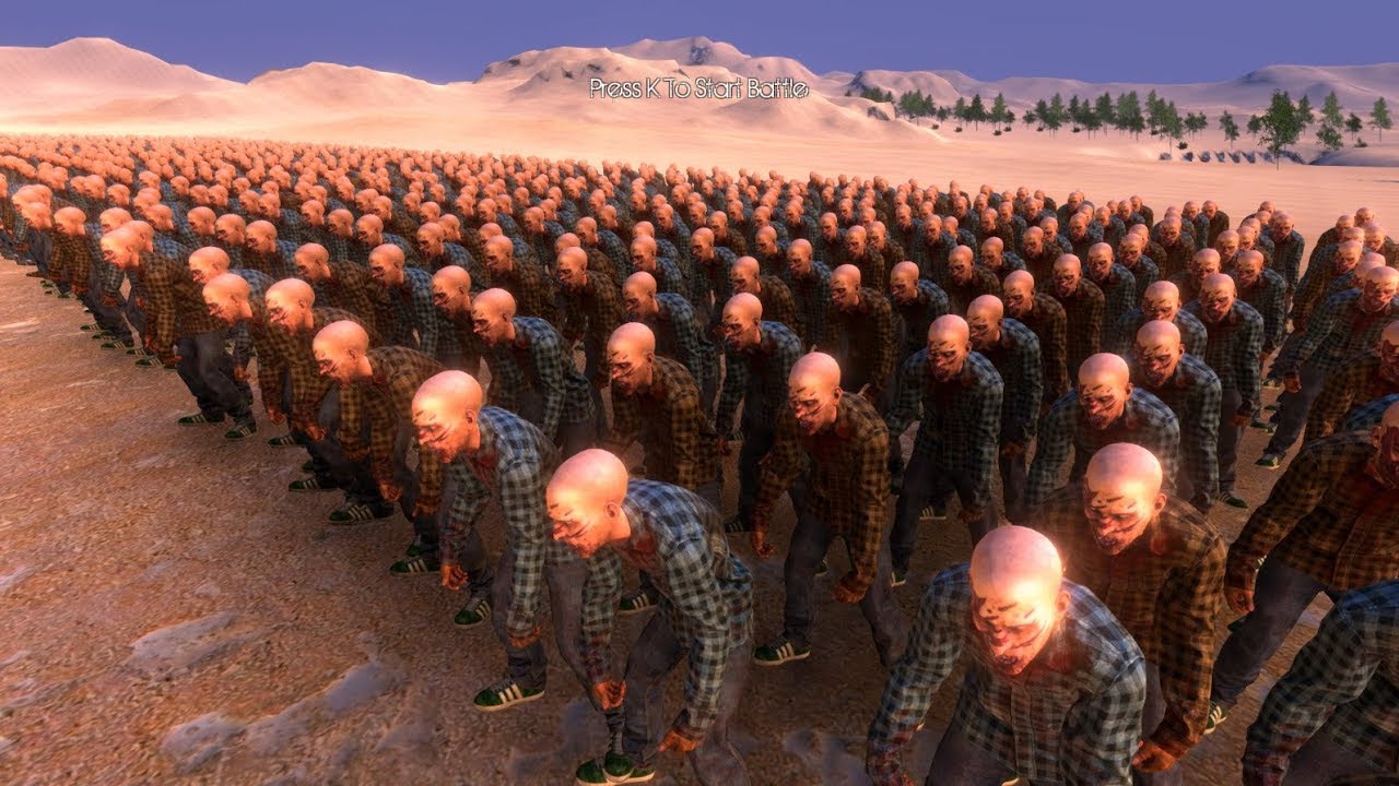 Trận Chiến 5000 Người Đánh Nhau Với 10000 Con Zombie - ULTIMATE EPIC BATTLE SIMULATOR - TẬP 1