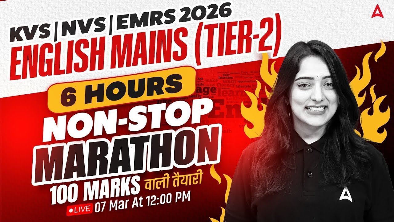 KVS/NVS/EMRS Tier 2 English Marathon | EMRS KVS NVS English Mains Preparation By Nidhi Mam