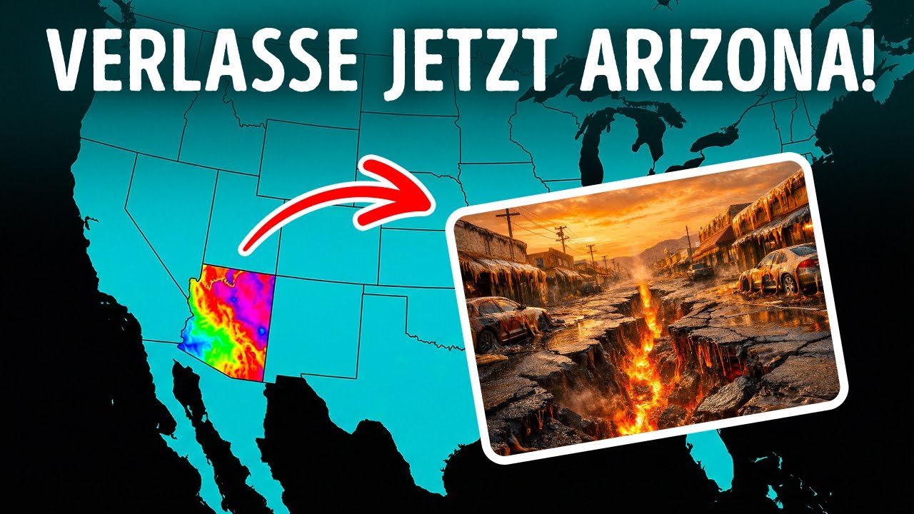 Arizona sinkt - und Satelliten haben es gerade auf Kamera festgehalten