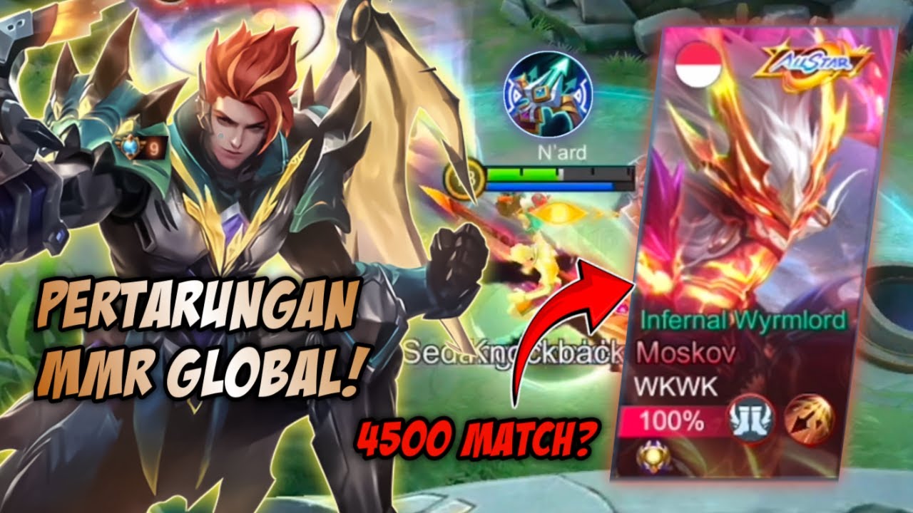 MENGERIKAN! LAWAN GLOBAL MOSKOV 4500 MATCH? PERTARUNGAN SENGIT DEMI MMR! | TOP GLOBAL CLAUDE - MLBB