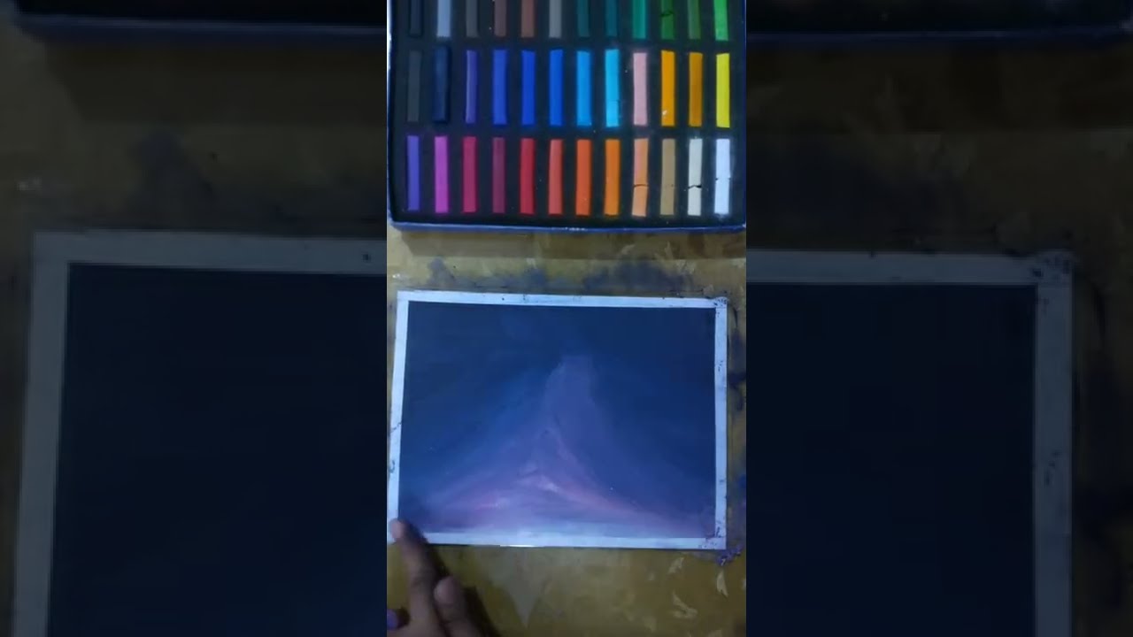 soft pastel drawing tutorial.#shorts #softpastel