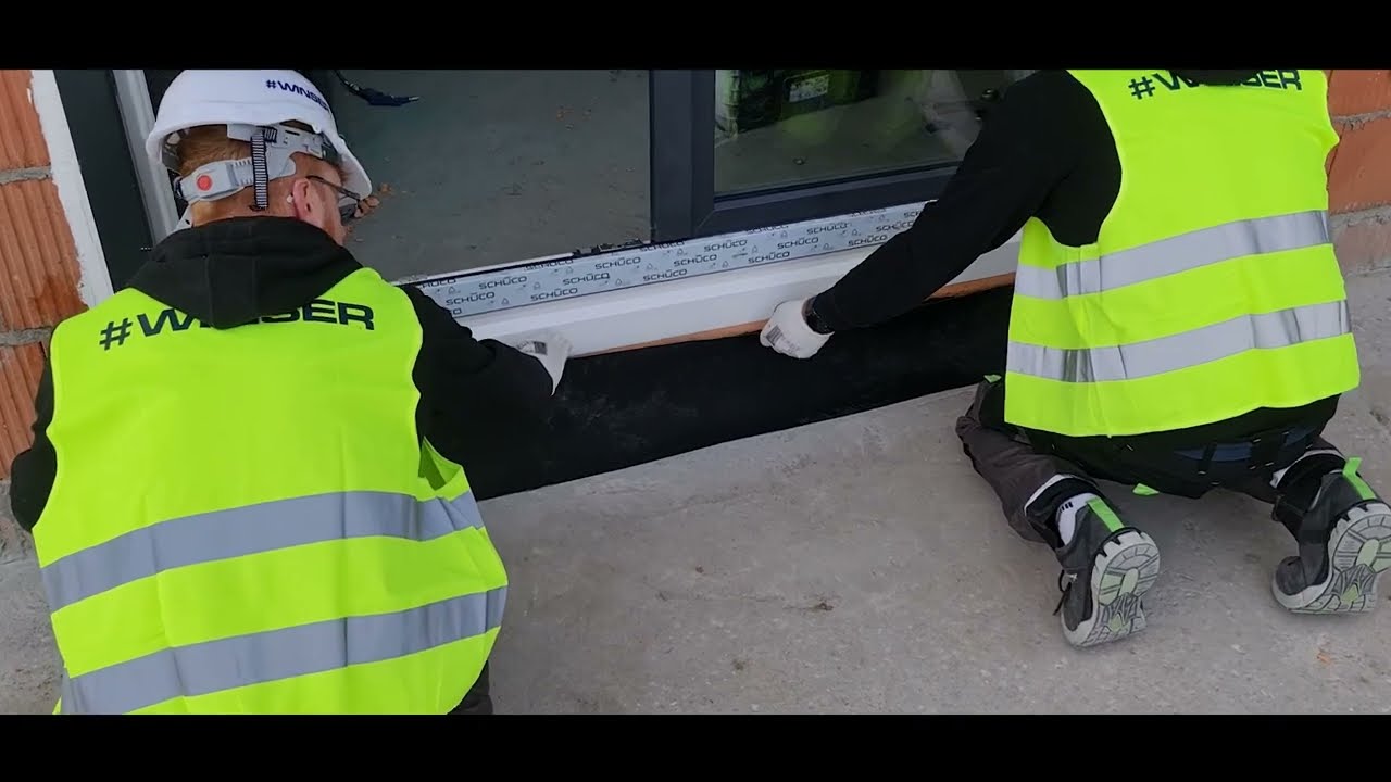 Wykonanie hydroizolacji drzwi balkonowych przy użyciu fartuch&oacute;w EPDM