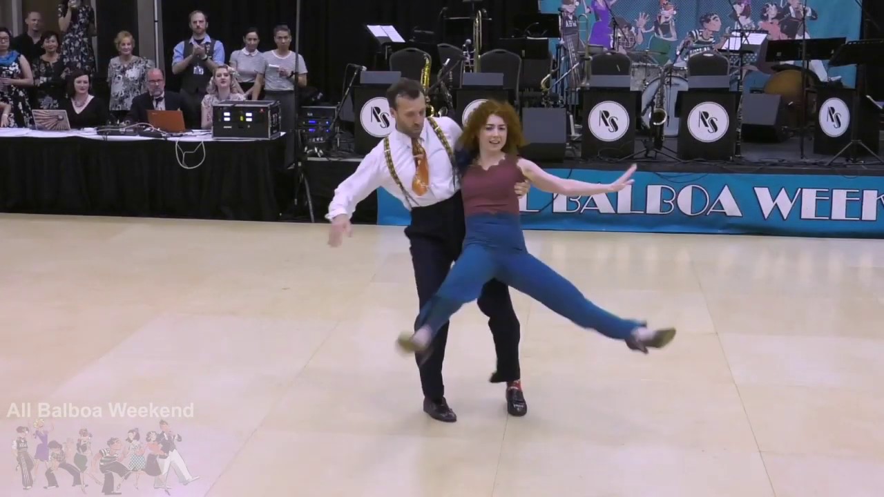 Olga Marina dances balboa