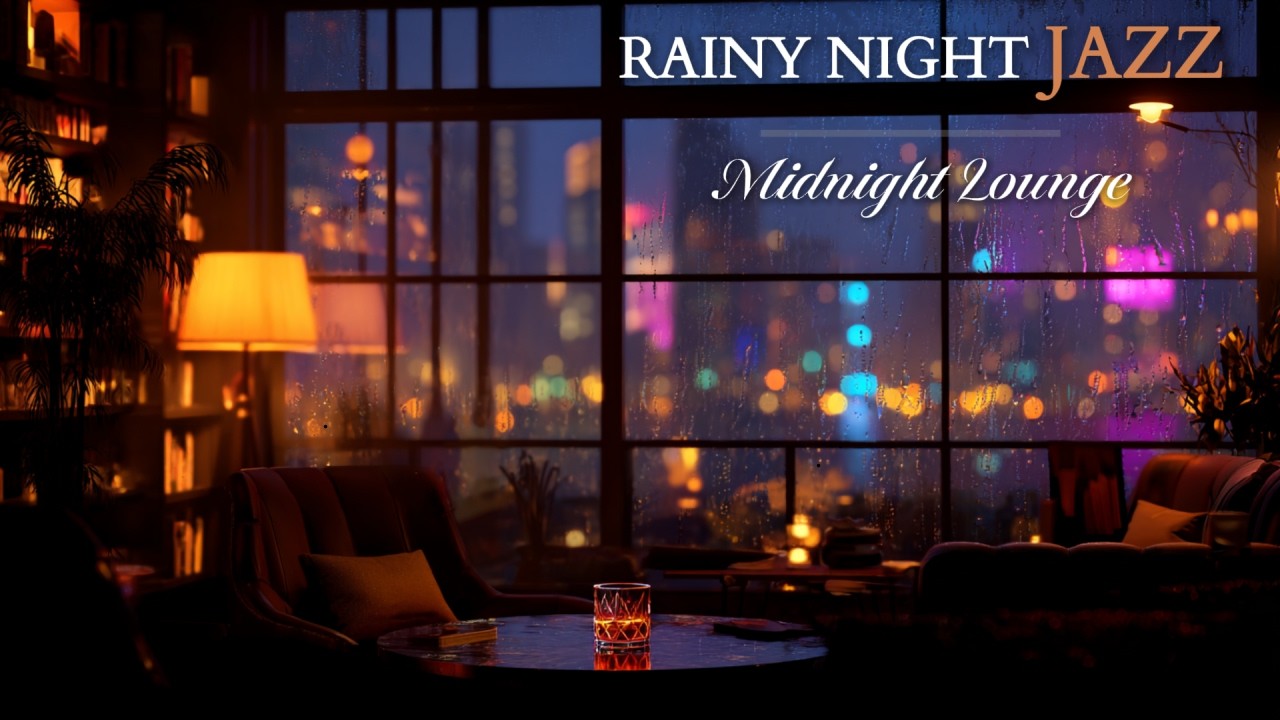 After Hours Jazz ☔ Rainy Midnight Piano in the City | Late Night Jazz Lounge