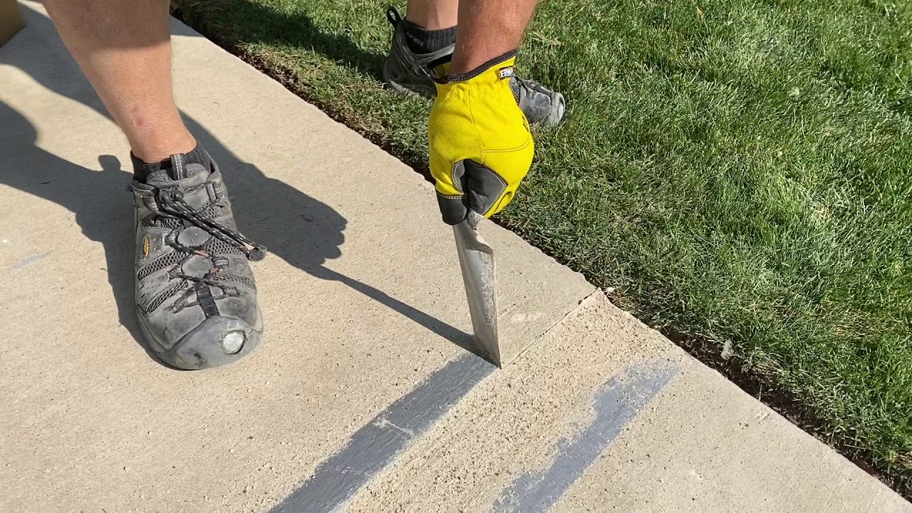 How to seal concrete control joints
