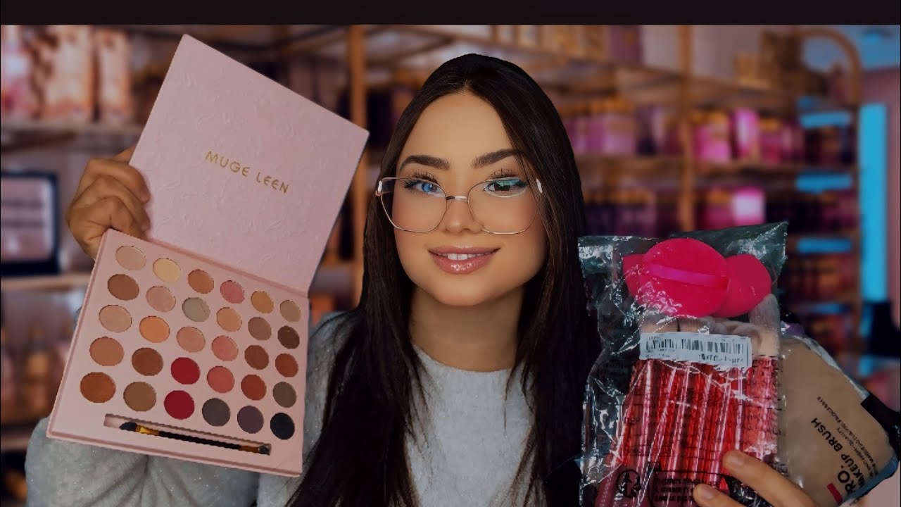 ASMR:VENDEDORA SIMPÁTICA TE AJUDA A MONTAR SEU KIT DE MAQUIAGEM 💄