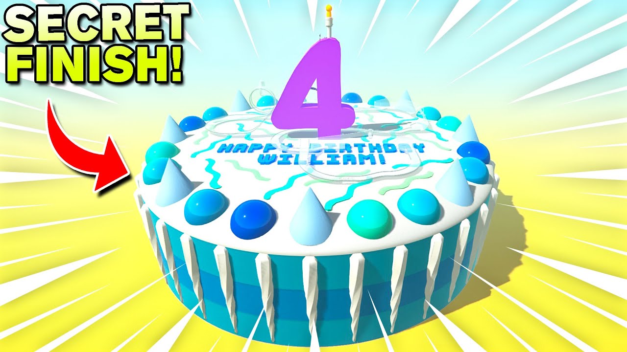 I Built a SECRET FINISH Into This Birthday Cake Track!