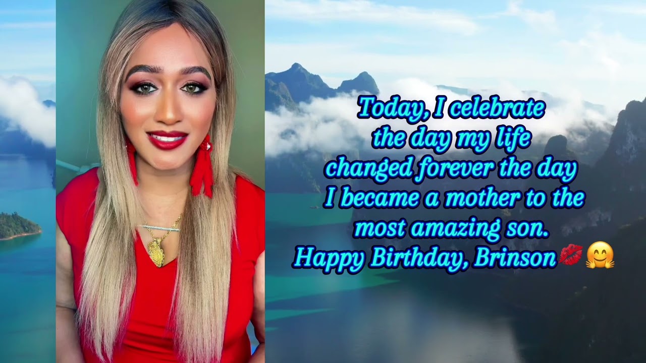 Happy birthday to my loving son 