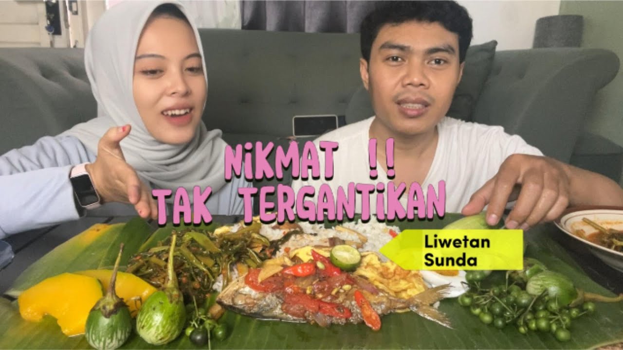 MASAK DAN MAKAN NASI LIWET DI RUMAH MANTAP #liwet #masakansunda #masakanrumahan #food #terong
