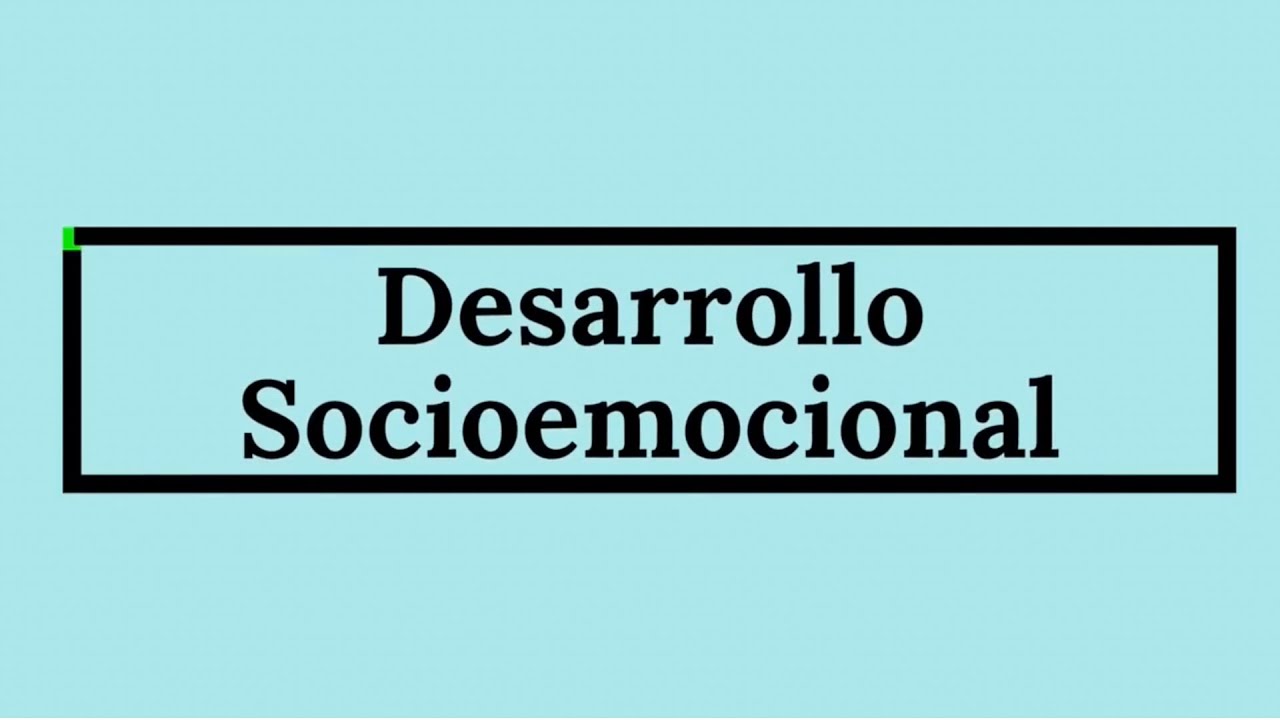 Desarrollo Socioemocional