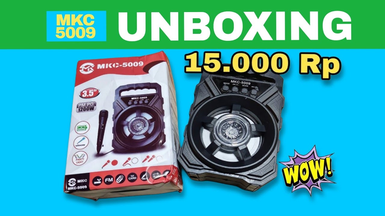 karaoke portable wireless bluetooth termurah MKC 5009 speaker suara bagus