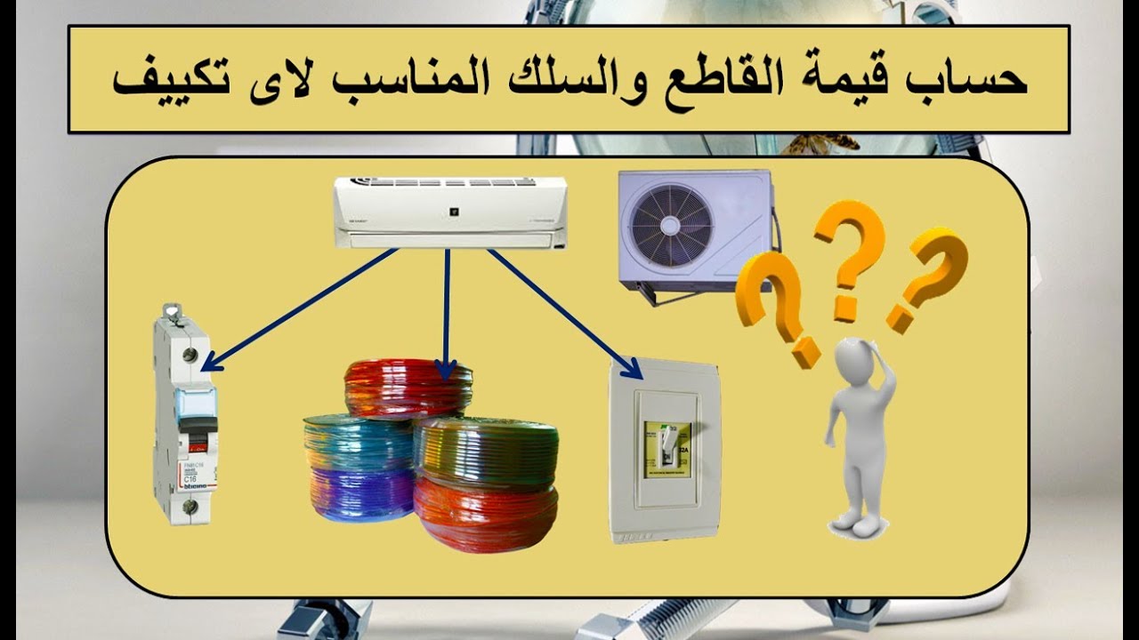 حساب قيمة القاطع والسلك المناسب لاى تكييف I هيثم سعيد