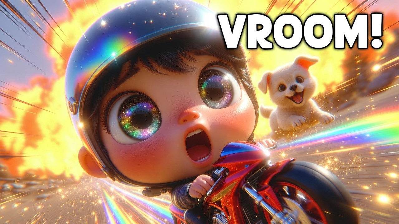 ब्रम ब्रम मोटर बाइक.Brum Brum Go! 🏍️ Kids Motorbike Song | Bachchon Ka Dance Song. ब्रम ब्रम.