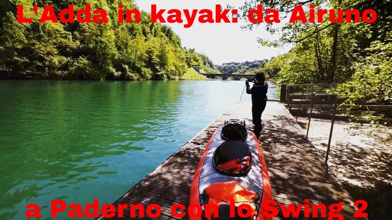 Discesa dell'Adda in kayak gonfiabile Swing 2 by Gumotex: da Airuno  a Paderno d'Adda.
