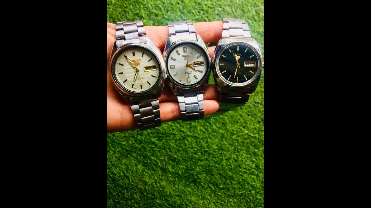 Ki&ecirc;n đồ cũ | b&aacute;n 3 đồng hồ Seiko 5 automatic cũ nhật b&atilde;i ch&iacute;nh h&atilde;ng 0936.050.424