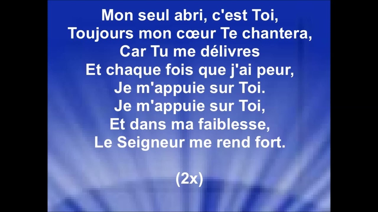 MON SEUL ABRI - Jean-Daniel Labrie (cover Michael Lender, JEM & LTC)