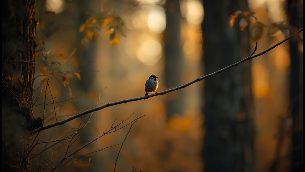 Calm Bird in a Warm Forest | 30 Minutes for TV & Background