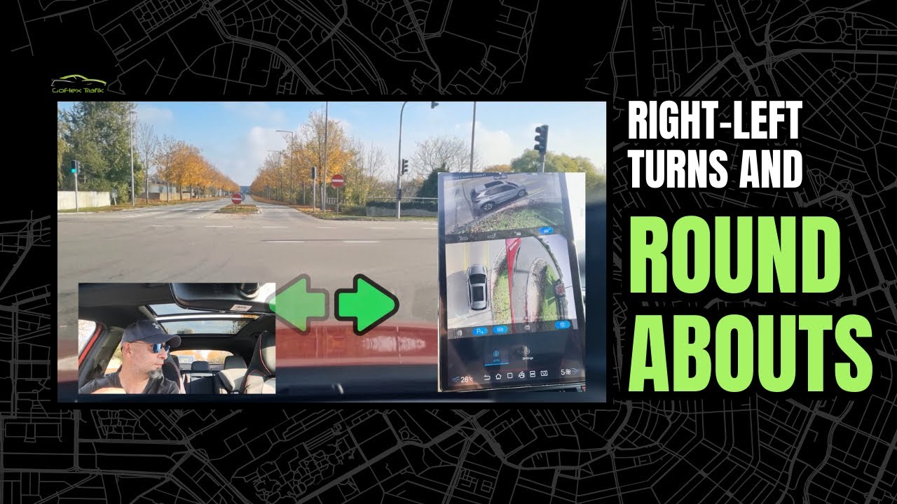 How to properly turn right & left when driving | Tips for driving in a roundabout