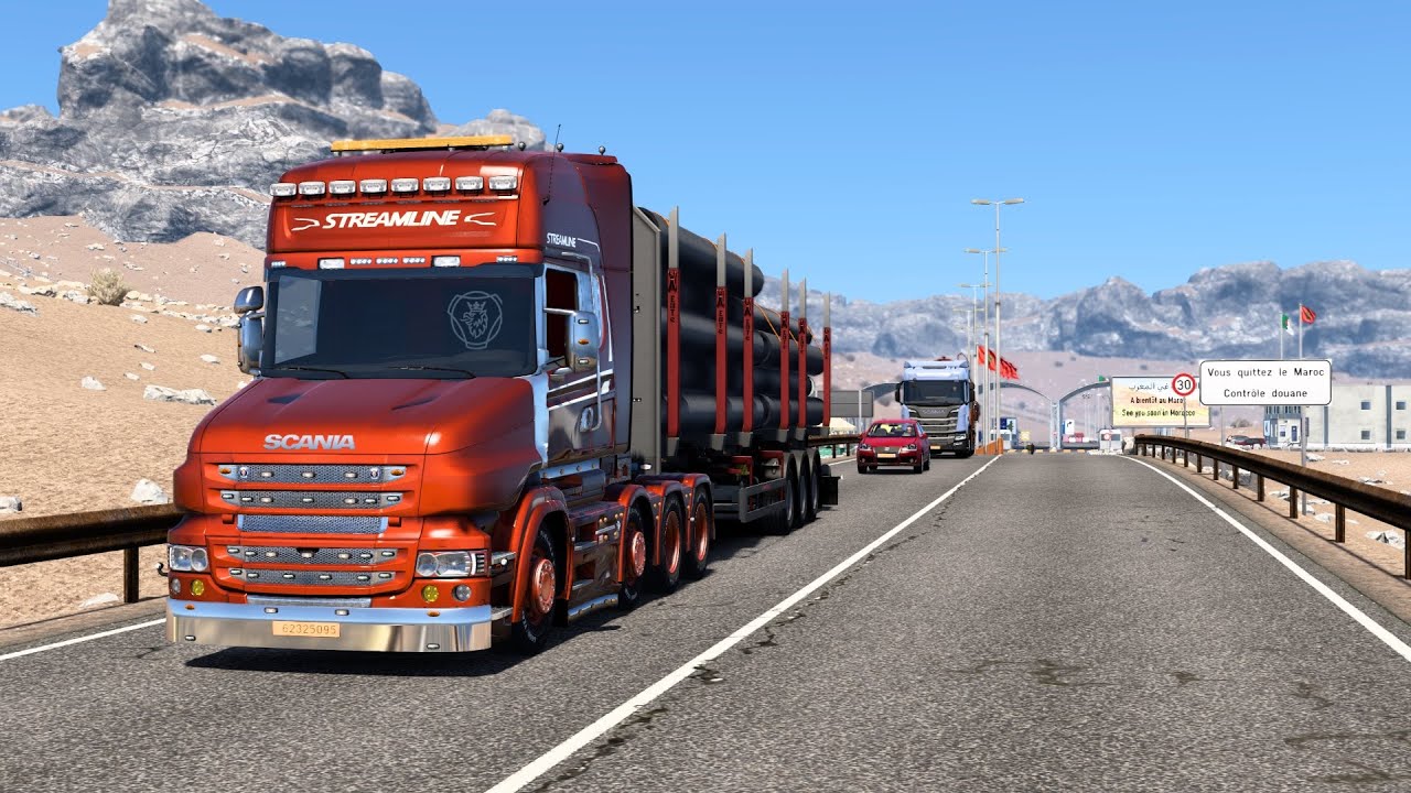 Big Steel Pipe Delivery with Scania Streamline | Trucking In Africa | 4K Quality Gameplay #ets2