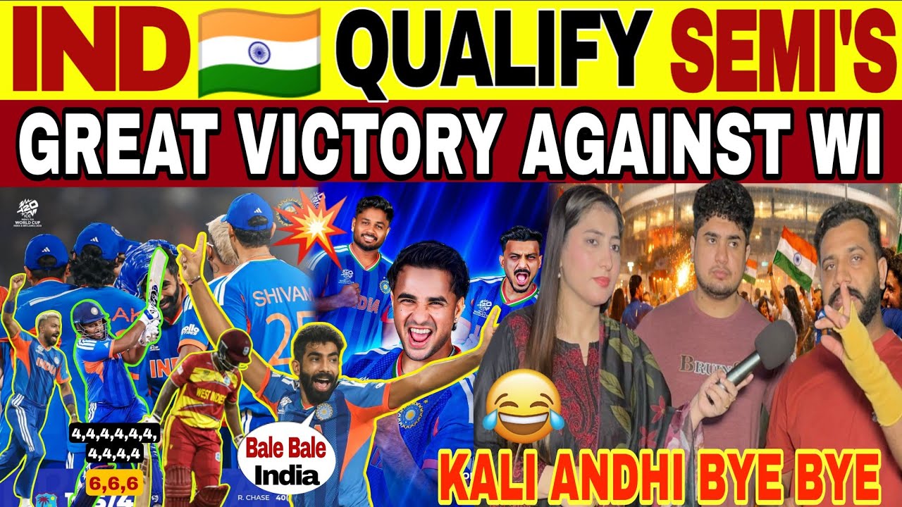 CONGRATULATIONS 🎉 TEAM INDIA 🇮🇳 IN SEMI FINAL | IND vs WI | PAK GIRLS REACTION 