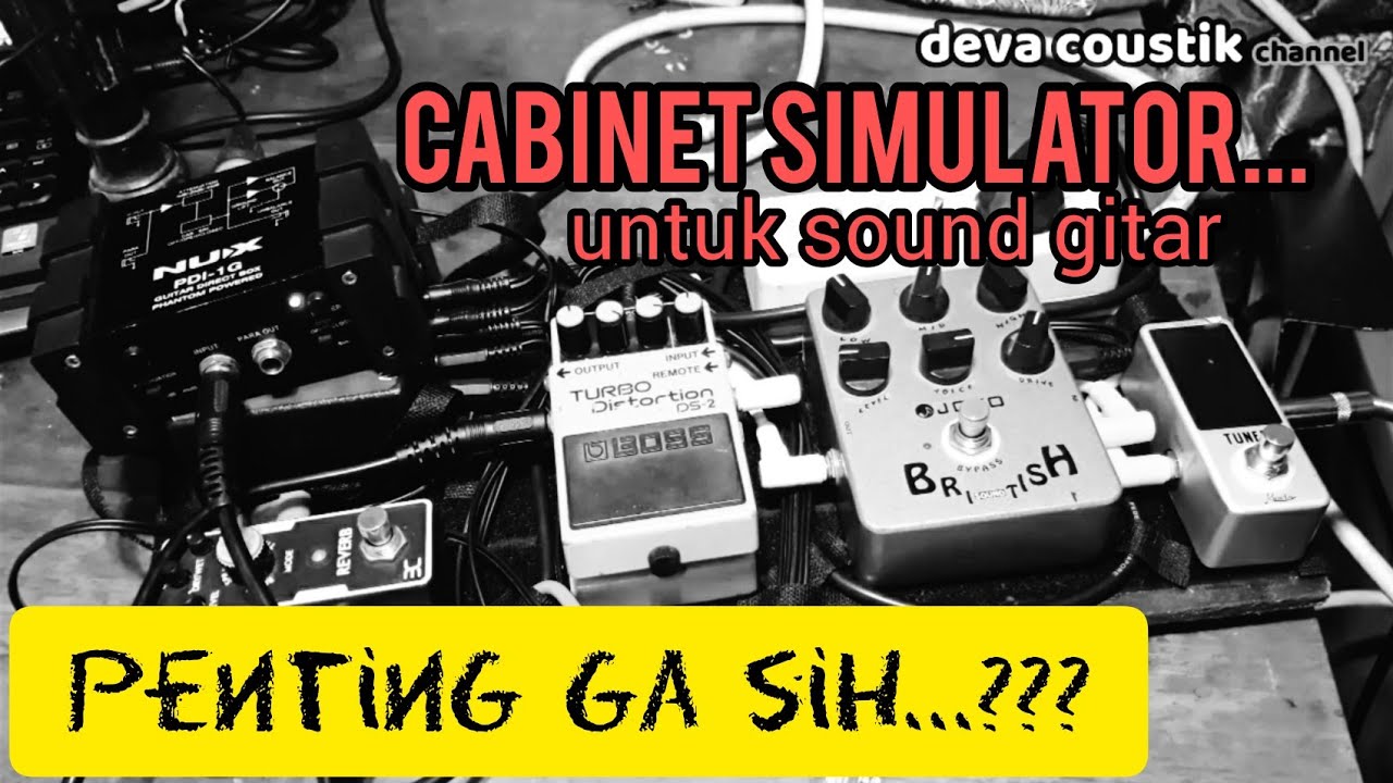 REVIEW FUNGSI CABINET SIMULATOR DIRECT BOX NUX PDI G1 UNTUK SOUND DISTORSI GITAR PAKAI BOSS DS2