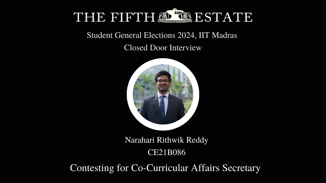 T5E Closed-Door Interview- Co-Curricular Affairs Secretary Candidate, Rithwik Reddy