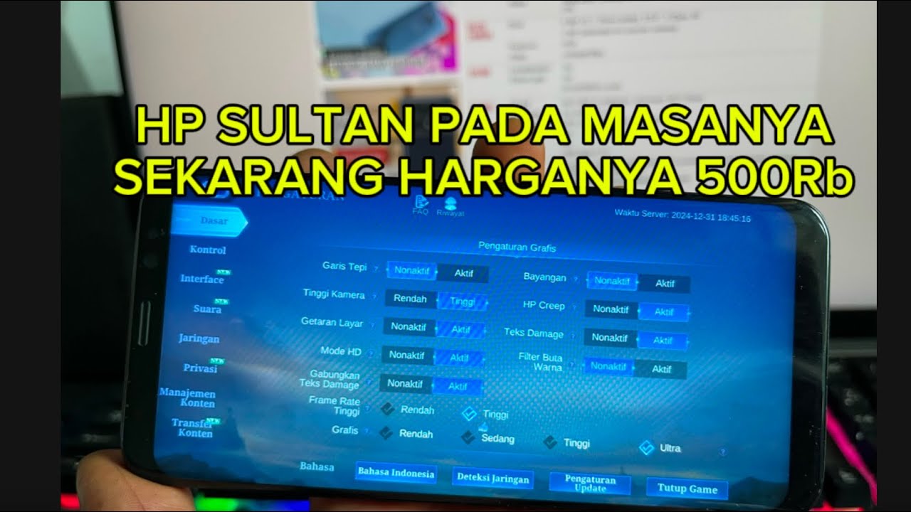 TEST MOBILE LEGEND DI SAMSUNG S8 DI 2025