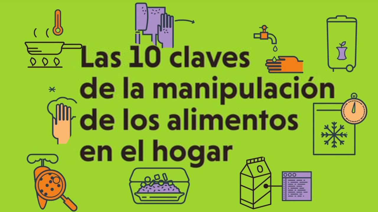 10 claves de la manipulación de los alimentos en el hogar.