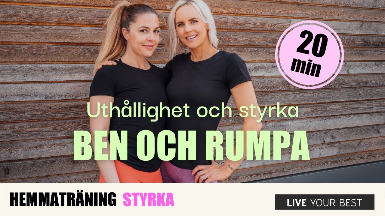 HEMMATRÄNING - 20 minuter ben och rumpa