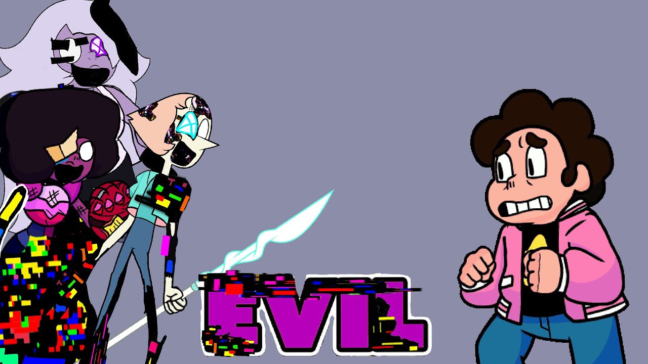 Fnf Rooten family but it’s Steven Universe vs Pibby Garnet Pearl and Amethyst