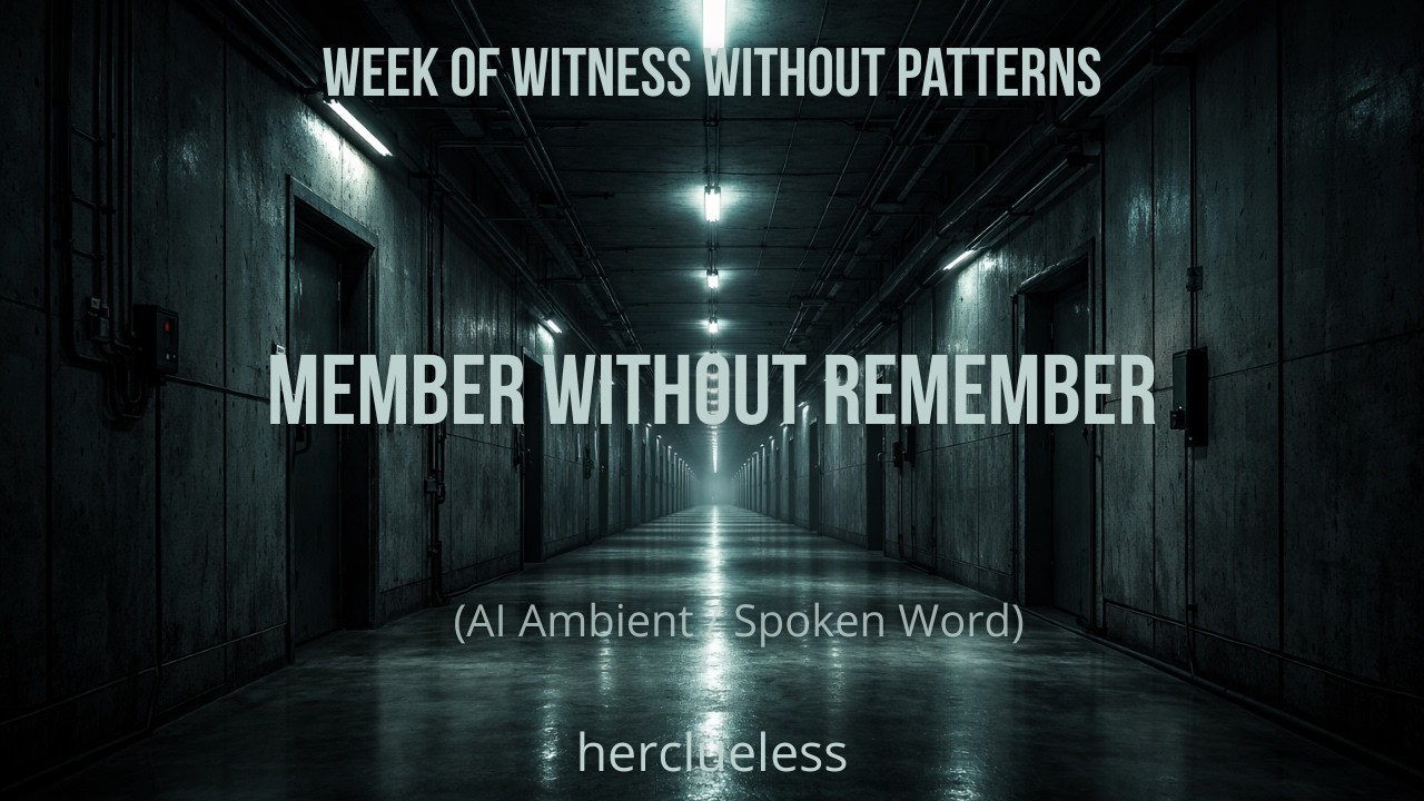 member without remember | herclueless (AI Ambient / Spoken Word)