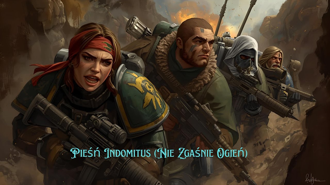 Pieśń Indomitus (Nie Zgaśnie Ogień) Warhammer 40k muzyka ilustrująca świat do RPG