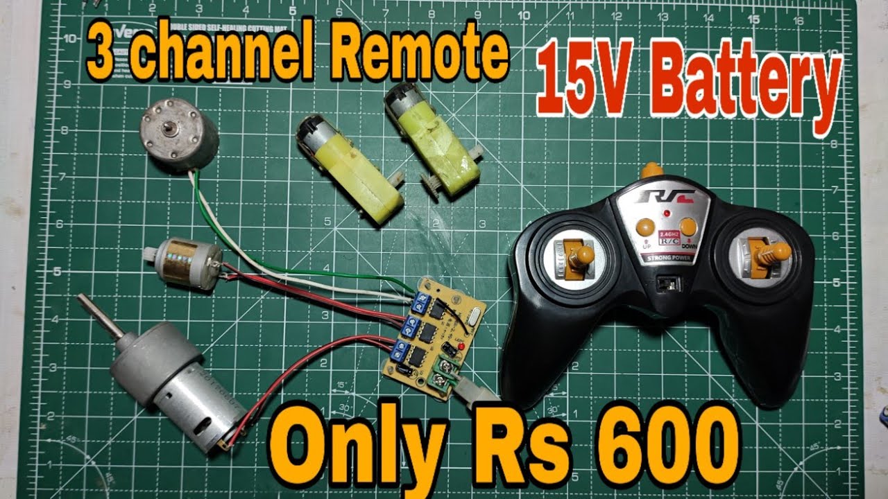 Best 3 Channel 15v battery Remote control Unboxing in Ali Express