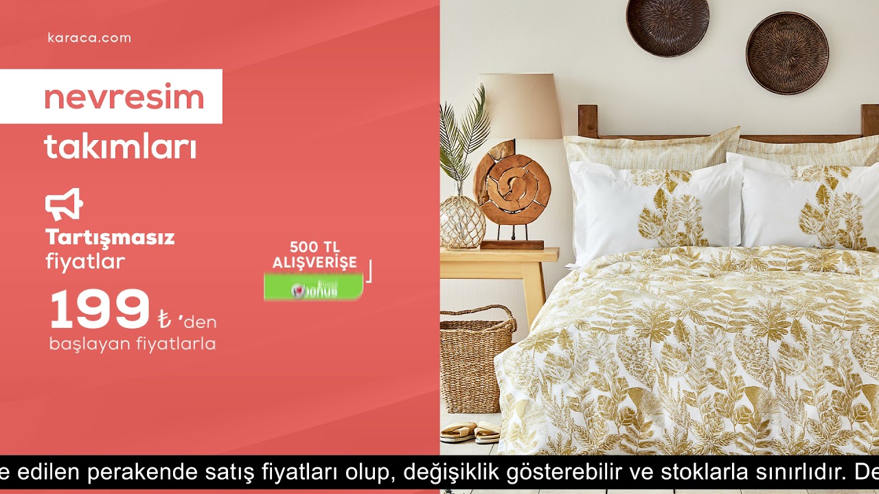 En g&uuml;zel uykular i&ccedil;in nevresimlerde tartışmasız fiyatlar Karaca Home&rsquo;da. 📣