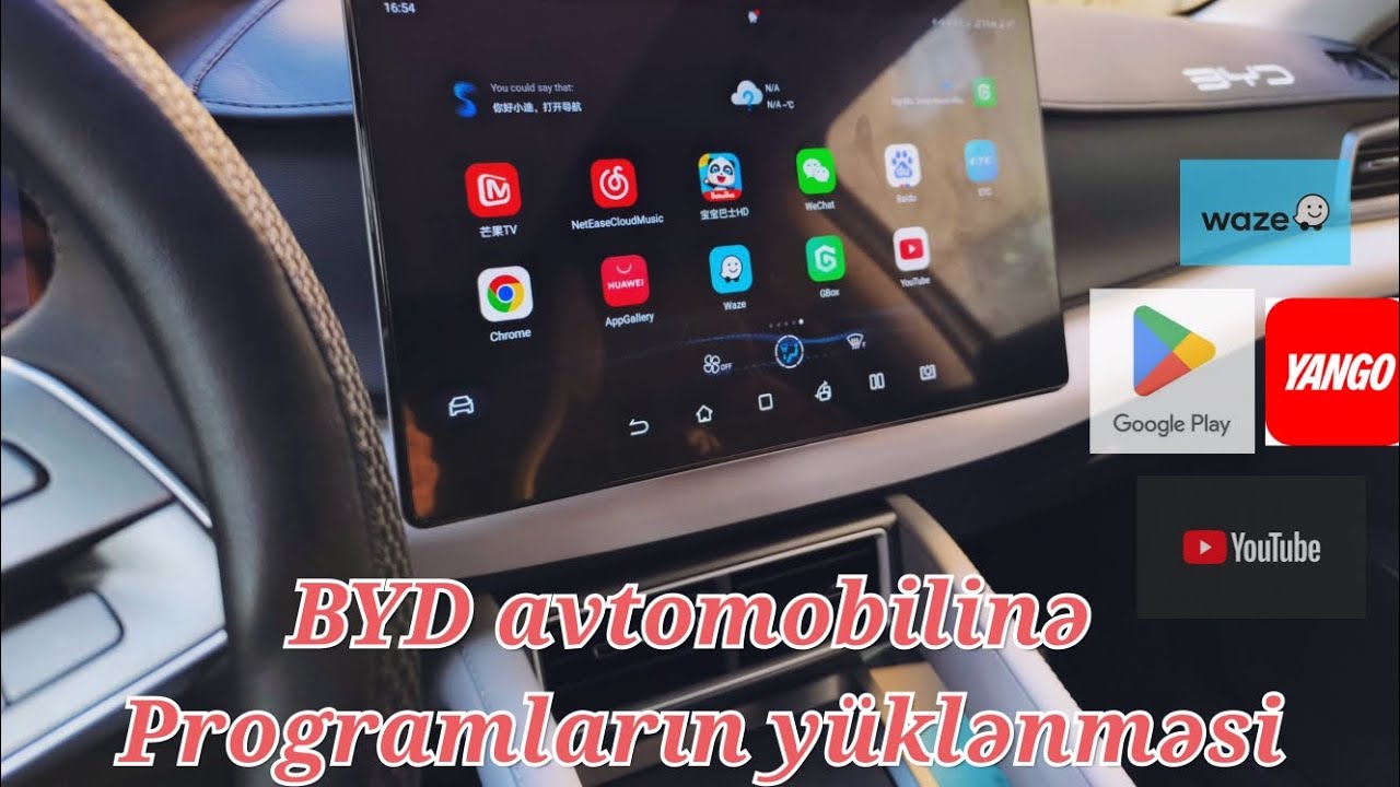 BYD avtomobilinə program yüklənməsi