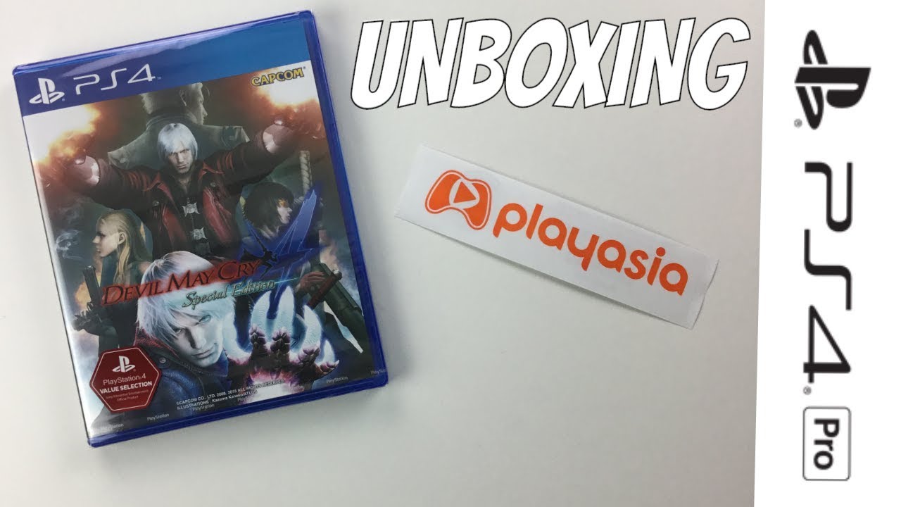 Распаковка специального издания Devil May Cry 4 для PS4