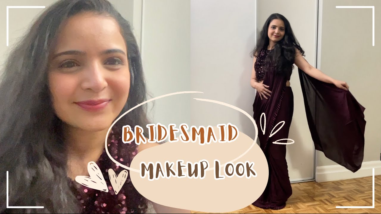 Recreating a Bridesmaid Makeup Look | Best ready to wear saree look
