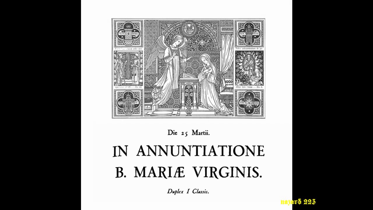 25. M&auml;rz - In Annuntiatione B.M.V. - Mari&auml; Verk&uuml;ndigung