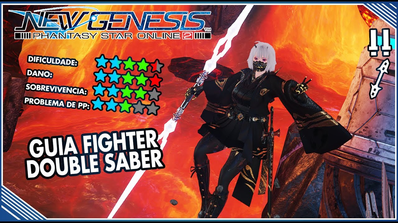 Guia Fighter Double Saber, Skill Tree e Sub Classes | PSO2NGS